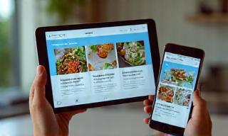 Content on tablet and phone devices