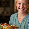 Fiona Davies serving a wholesome meal